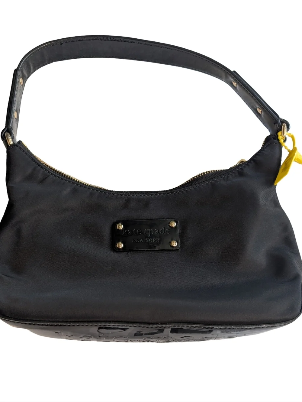 Kate Spade New York Black Nylon Shoulder Hobo Bag Authenticated